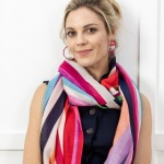 Recycled Bright Stripe Scarf by Peace of Mind